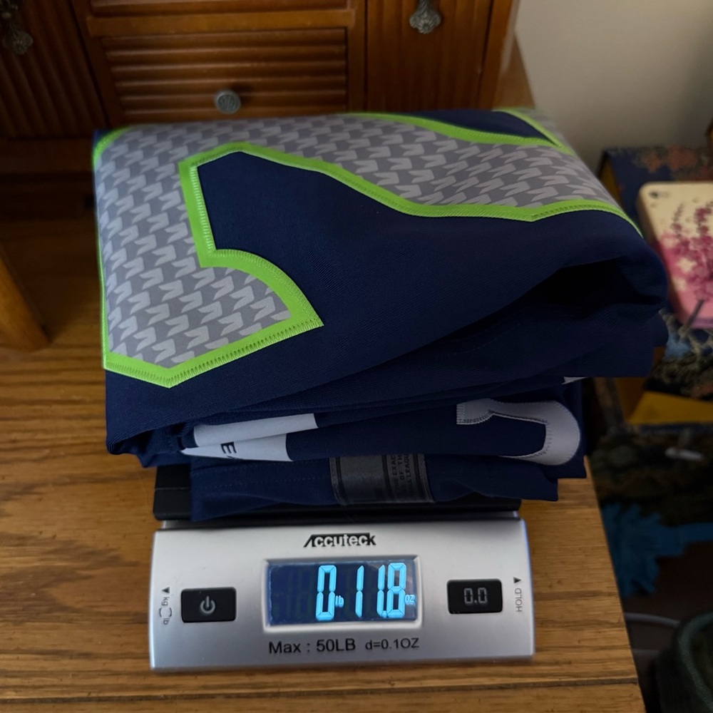 Nike NFL Seattle Seahawks 25 Sherman Football Jersey Adult Size Large Navy - Picture 14 of 14
